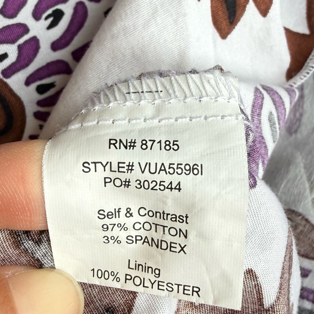 Floral Purple and Brown Ruby Rox Women's Dress Size 5 - Picture 7 of 10
